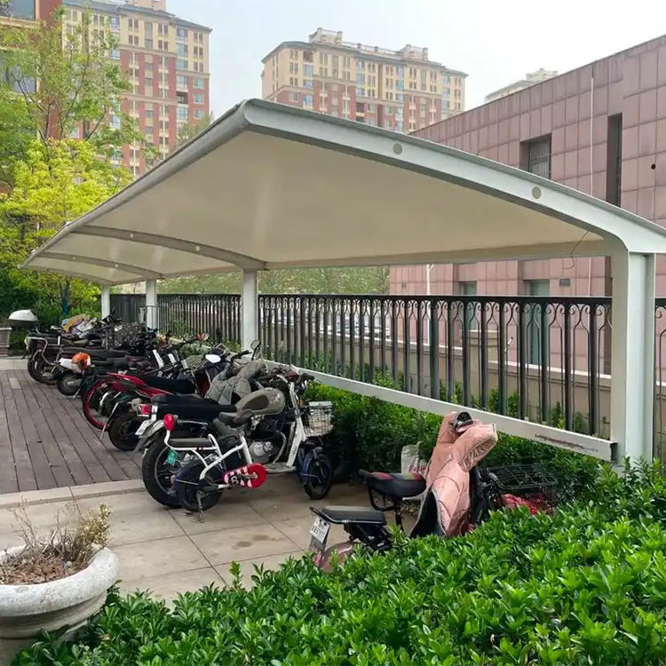 定襄县膜结构电动车棚